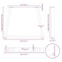 Patas para mesa de comedor en forma de V 3 uds acero blanco