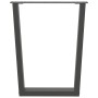 Patas para mesa de comedor en forma de V 2 uds antracita acero