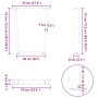 Patas para mesa de comedor en forma de V 2 uds antracita acero