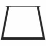 Patas mesa comedor forma V 3uds acero negro 100x(72-73,3) cm