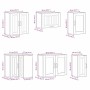 Mueble de cocina Lucca blanco 11 piezas madera contrachapada