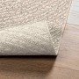 Alfombra ZIZUR apariencia yute interior exterior crema 60x110cm