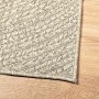 Alfombra ZIZUR apariencia yute interior exterior crema 60x110cm