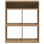 Armario libros madera ingeniería roble artisan 66x31x80 cm