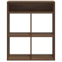 Estantería madera de ingeniería color marrón roble 66x31x80 cm