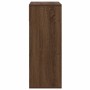 Estantería madera de ingeniería color marrón roble 66x31x80 cm