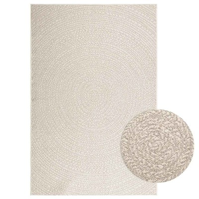 Alfombra ZIZUR apariencia yute interior exterior crema