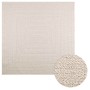 Alfombra ZIZUR apariencia yute interior exterior crema