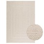 Alfombra ZIZUR apariencia yute interior exterior crema