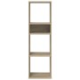 Estantería madera de ingeniería color roble sonoma 34x31x112 cm
