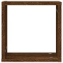 Estantes cubo de pared 2 unidades roble marrón 30x15x30 cm