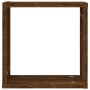 Estantes cubo de pared 6 unidades roble marrón 30x15x30 cm