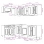 Mueble cocina Lucca blanco brillo 11 pzas madera contrachapada