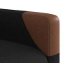 Sillón reclinable eléctrico de tela negro