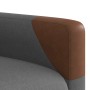Sillón reclinable elevable de tela gris oscuro