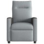 Sillón reclinable de masaje eléctrico tela gris claro