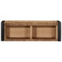 Mueble de TV madera maciza de mango rugosa 80x30x25 cm