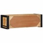 Mueble de TV madera maciza de mango rugosa 80x30x25 cm