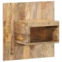 Mesita de noche madera maciza de mango 50x27x50 cm