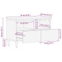 Mueble de TV madera maciza de mango 70x33,5x46 cm