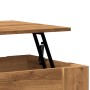 Mesa de centro madera de ingeniería roble artesanal 79x49x41 cm