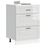 Mueble bajo de cocina Porto alto brillo blanco