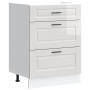 Mueble bajo de cocina Porto alto brillo blanco
