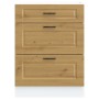 Mueble bajo de cocina porto roble artesano madera reconstituida