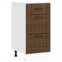 Mueble bajo de cocina Lucca roble marrón