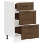 Mueble bajo de cocina Lucca roble marrón