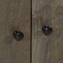 Aparador de madera maciza de mango gris claro 60x33,5x75 cm