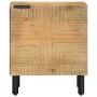 Mesilla de noche marrón 40x33x46 cm madera maciza mango