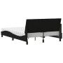 Cama con colchón tela negro 140x190 cm