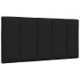 Estructura de cama sin colchón tela negro 100x200 cm