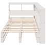 Cama con estantería sin colchón madera maciza de pino 90x190 cm