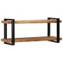 Estante de pared madera maciza de acacia 110x33x45 cm