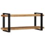 Estante de pared madera maciza de acacia 110x33x45 cm
