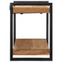 Estante de pared madera maciza de acacia 110x33x45 cm