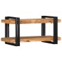 Estante de pared madera maciza de acacia 70x33x35 cm