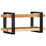 Estante de pared madera maciza de acacia 70x33x35 cm