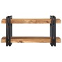 Estante de pared madera maciza de acacia 70x33x35 cm