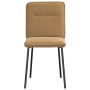 Sillas de comedor 2 unidades terciopelo marrón