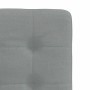 Sillas de comedor giratorias 2 unidades tela gris claro