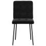 Sillas de comedor 2 unidades terciopelo negro