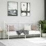 Diván sin colchón blanco 80x200 cm acero