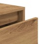 Cajón taburete madera ingeniería roble artesanal 40,5x40x40 cm