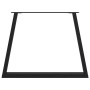 Patas mesa comedor forma V 2uds acero negro 100x(72-73,3) cm