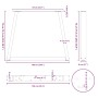 Patas mesa comedor forma V 2uds acero negro 100x(72-73,3) cm