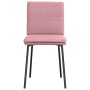 Sillas de comedor 2 unidades terciopelo rosa