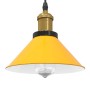 Lámpara colgante regulable altura E27 amarillo brillante Ø 22cm